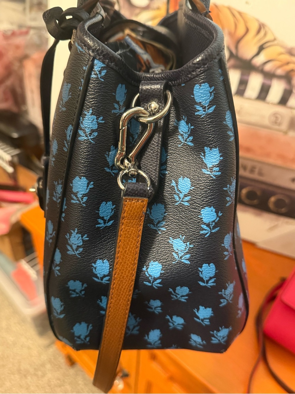 Coach Margot Carryall Satchel Badlands Floral Print EUC - Picture 5 of 12